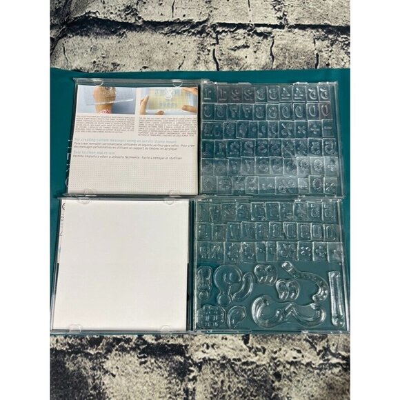 Inkadinkado Clear Rubber Stamp Set Distressed Numbers Artstamp Large Numbers - Picture 6 of 10